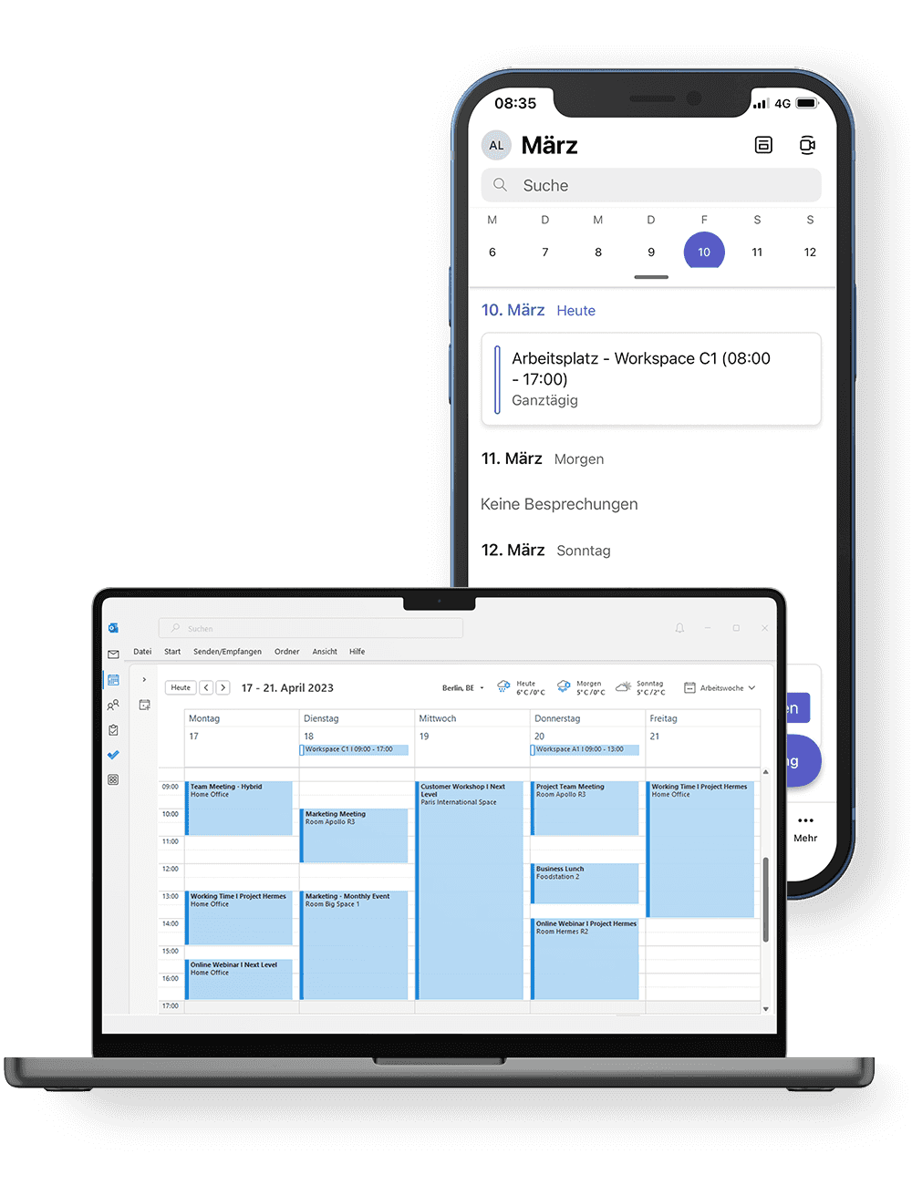 Desk Booking Outlook